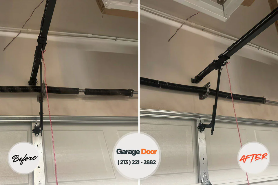 Before and after: garage door repair Lake Morton-Berrydale, WA